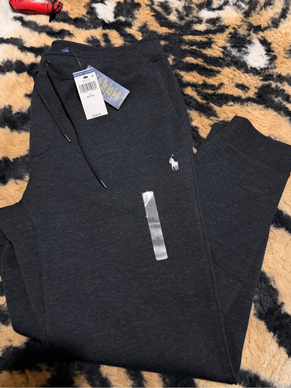 Ralph Lauren Men's Dark Heather Black Sweat Joggers